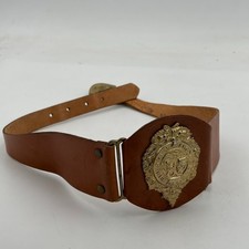Vtg Argyll and Sutherland Highlanders British Army? Leather Belt