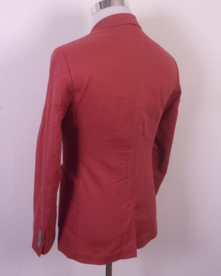 EUC Ben Sherman Muted Tone Red Blazer Sportcoat Cotton Spandex SZ 36 S - Image 2 of 4