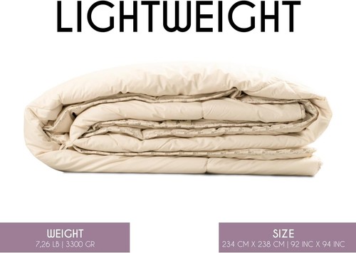 Piumino QUEEN SIZE leggero 100% fine alpaca - estivo, traspirante e temperatura - Foto 2 di 8