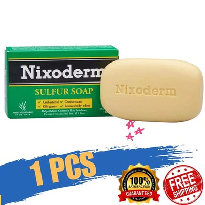 1 Stück Nixoderm Schwefelseife 100 g zur Linderung häufiger Hautprobleme pfla...