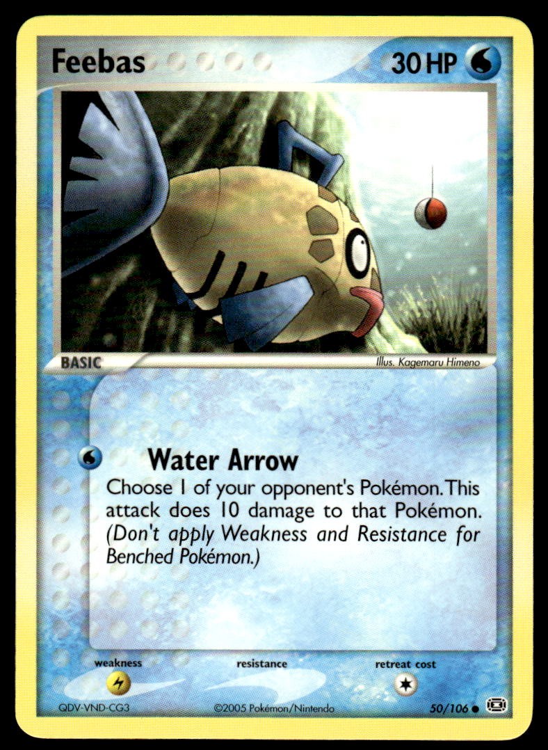 Pokemon TCG Emerald #50/106 Feebas NM