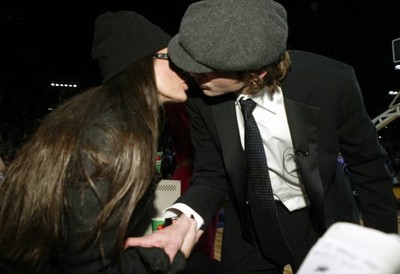Demi Moore Ashton Kutcher at NBA All Star Celebrity Game at Los An- Old Photo 2