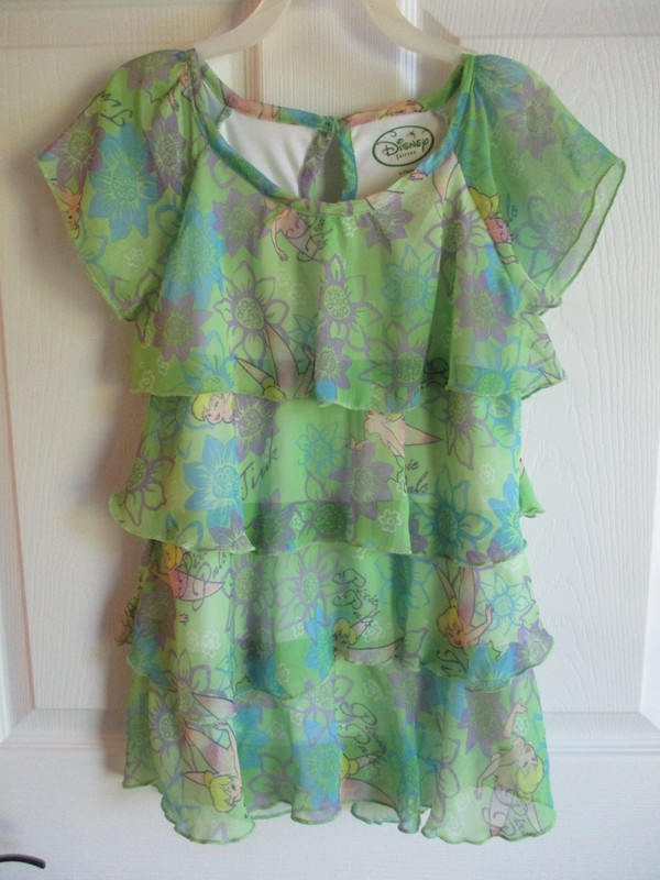 Disney Girls Tinker Bell Top Size M(7-8)