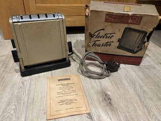 Antique Vintage 1940’s/50’s Swan Electric Toaster Boxed With Gaurantee