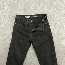 Denizen From Levi's Jeans Boys Size 16 Faded Black 216 Skinny Fit Mid Rise