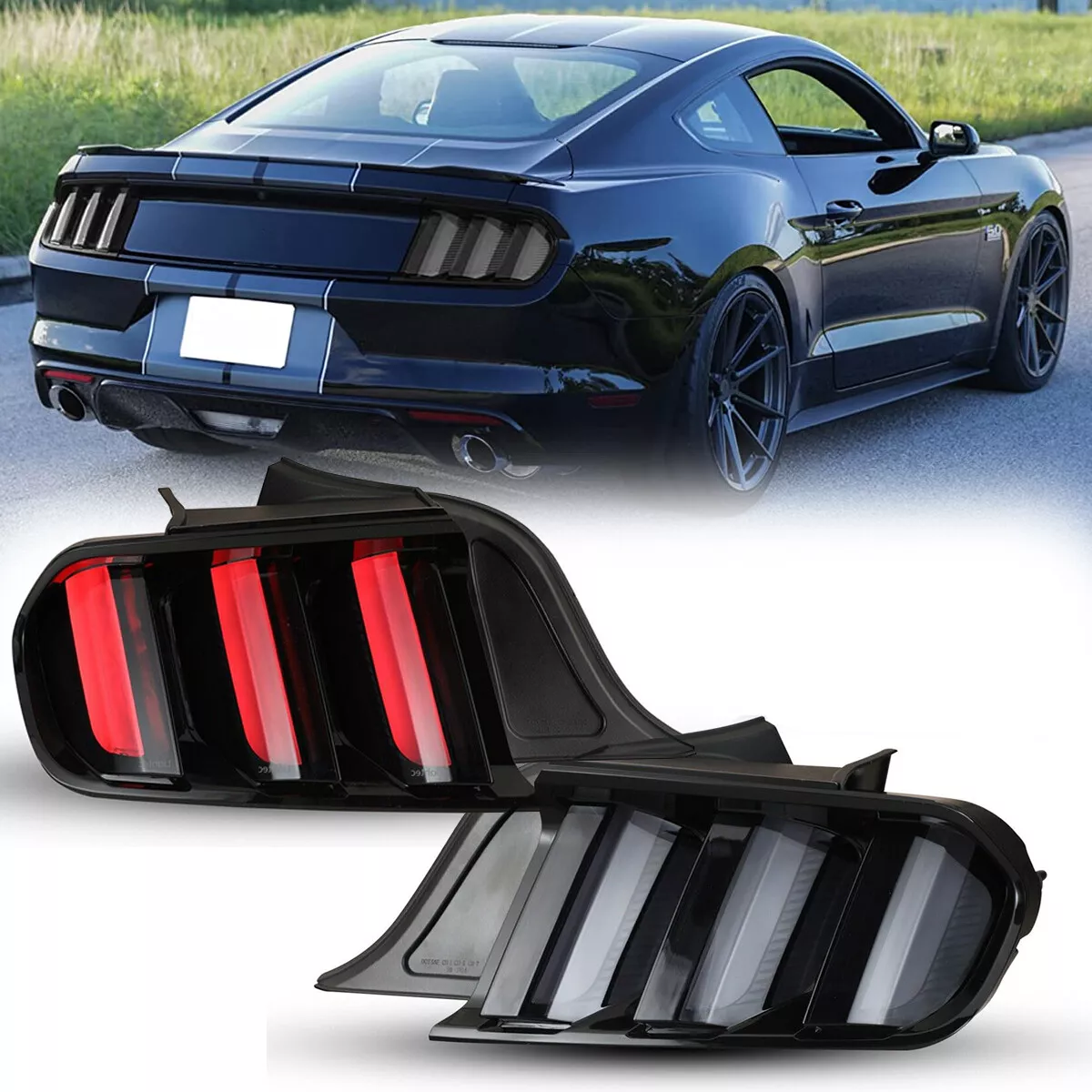 Sequential For LED Tail Light 2015 2023 Ford Mustang Euro Style