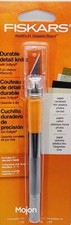Fiskars SoftGrip Detail Craft Knife - 8" Exacto Knife for Crafting - Multi-Use