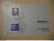 STRAUBING 1971 To Stuttgart The Agnes Bernauer City Cancel Folded Cover GERMANY