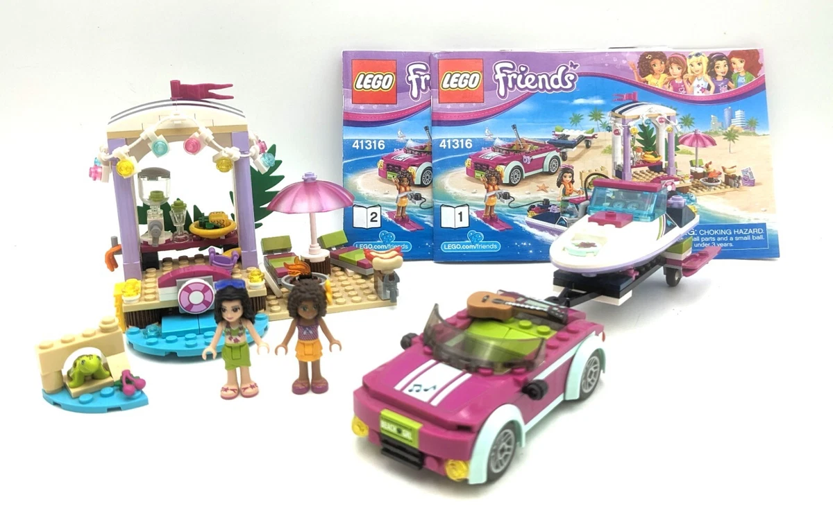 Springe købe Størrelse LEGO Friends set 41316 Andrea&#039;s Speedboat Transporter with Minifigures  &amp; Manuals 673419265140 | eBay