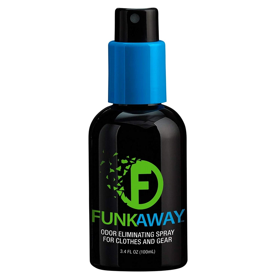 Funk Away Odor Eliminator Spray (3.4 oz) For Shoes, Clothes & Gear (non-aerosol)