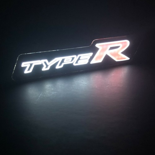 1X JDM TIPO-R Luz LED Coche Rejilla Frontal Insignia Calcomanía Iluminada Pegatina - Imagen 4 de 7