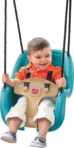 Comfortable Toddler Swing Seat with Harness - Fits Most Backyard Sets, Age 9M-3Y - Picture 3 of 8