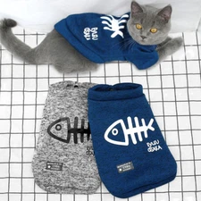 Winter Warm Cat Clothes for Cats Outfit Big Kitten Jacket Coat Soft Kitty Jumper