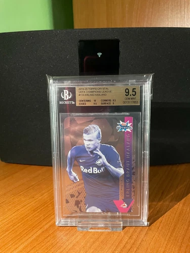 2019-20 Topps Crystal UCL #113 Erling Haaland ROOKIE BGS 9,5