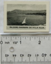 1936 Scerries Cigarette card No. 21 Palermo Panorama da Villa Iglea