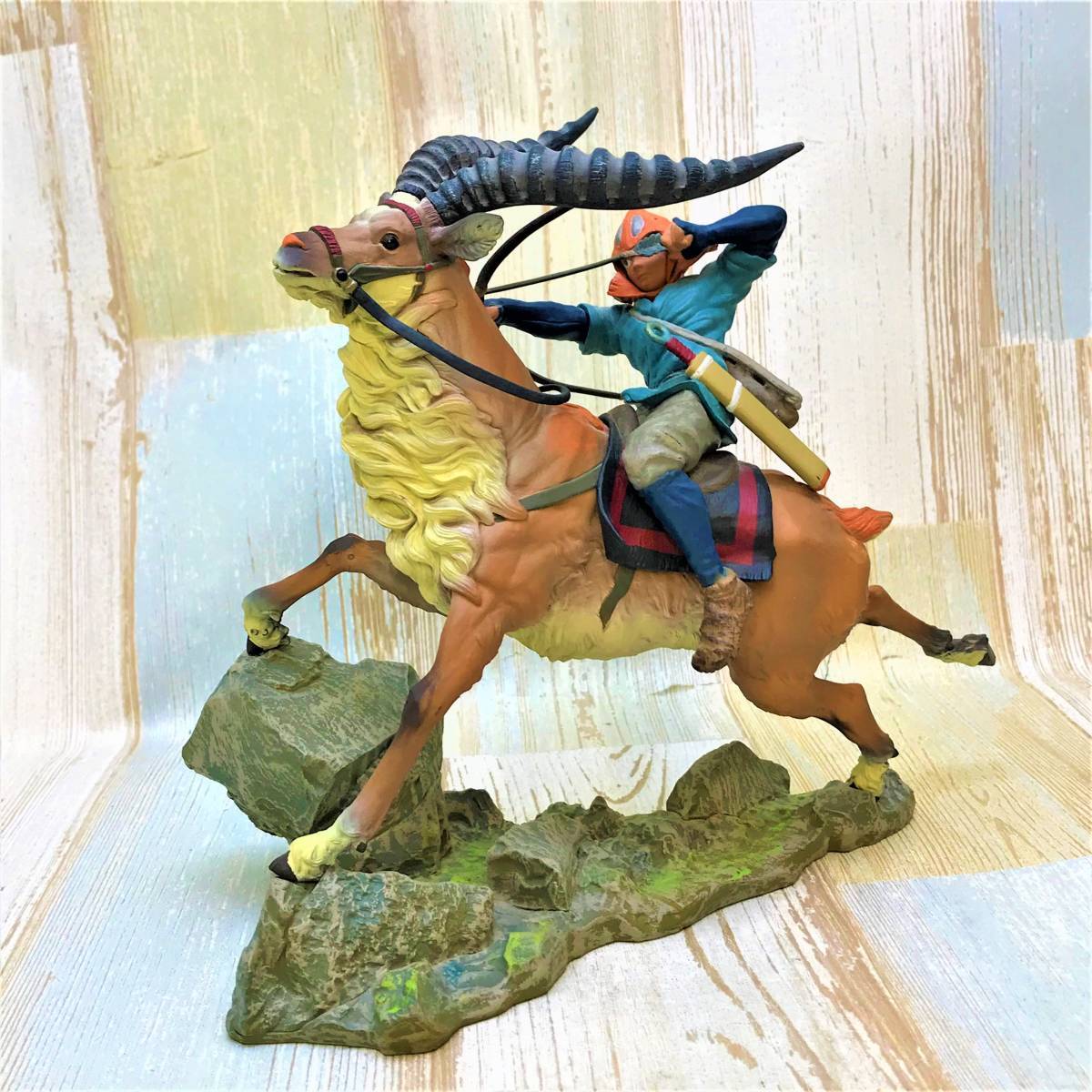 バ*ー様 Princess MONONOKE アシタカ フィギュア Princess Mononoke Ashitaka & Yakuru Cominica Memorial