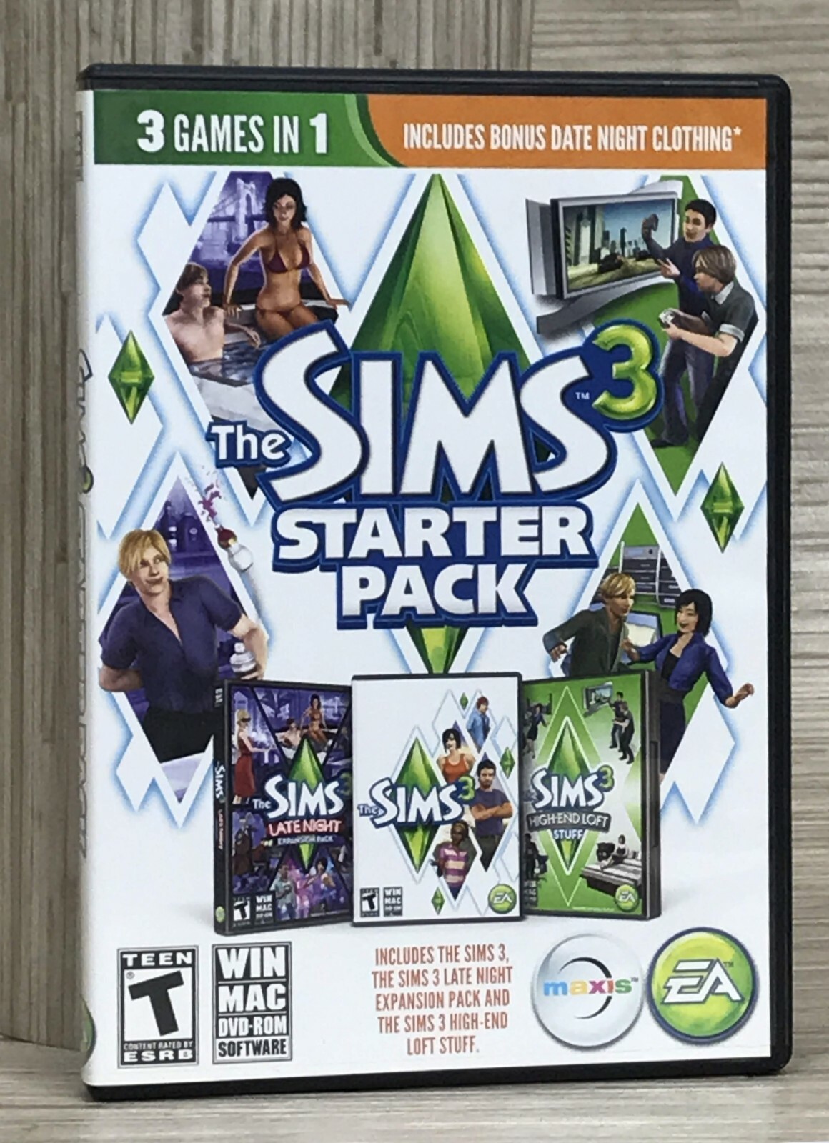 The Sims 3 PC Game Lot with 7 Expansions Win/Mac DVDROM Software EA