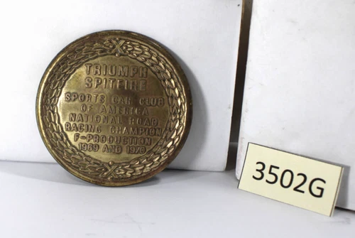 1969-1970 VINTAGE TRIUMPH SPITFIRE SPORTS CAR CLUB OF AMERICA EMBLEM SCCA BADGE