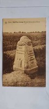 Antigua postal Primera Guerra Mundial Hellfire Corner British Demarcación Stone Bruxelles 1918