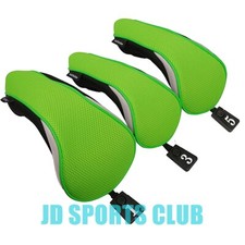 3pcs/Set Green Golf 1 3 5 Wood Covers Golf Club Driver Fairway Wood Head Covers