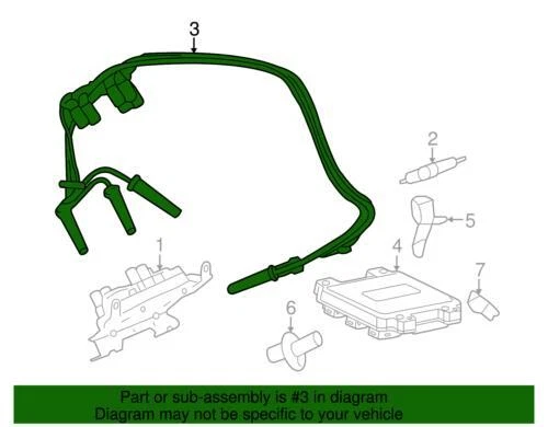 Kit de cables de bujía genuino GM 2006-2011 Buick Chevrolet Pontiac Saturn 19417611 Foto 2 de 2