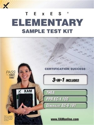 Texes Elementary Sample Test Kit: Thea, Ppr EC-4 100, Generalist EC-6 191 Teache