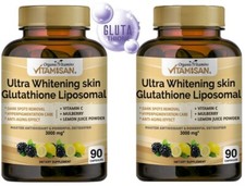 NAC N-Acethyl-L-Cysteine Glutathione Capsules Dietary Supplement 3000mg 2 bottle