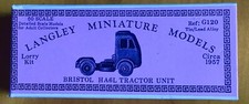 Langley Miniatures G120 Bristol HA6L Tractor Unit. Unused.