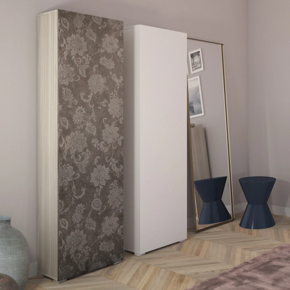 MOBILE COLONNA ARMADIO MULTIUSO DISPENSA 1 ANTA L50xP30xH182 CM MILLEUSI OLMO - Immagine 3 di 3