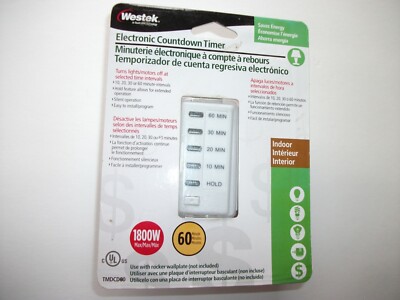 New in Package Westek Electronic Countdown Timer TMDCD60
