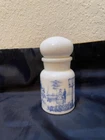 Milk Glass Apothecary Spice Jar Bubble Top Belgium 5 in. high excel. cond VTG