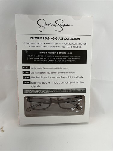Jessica Simpson +2.50 ~3 Pack Women Premium Reading Glasses~ Multi-colored✨ - Picture 4 of 10