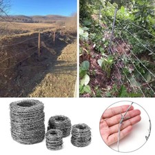 Galvanised Barbed Wire 15-200m Garden Security Fencing High Tensile Galvanised