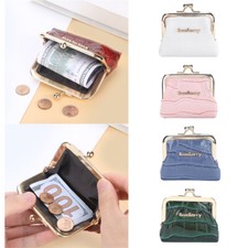 Small Coin Purses for Women Kiss Lock Change Pouch Key Card Storage Bag Pocket