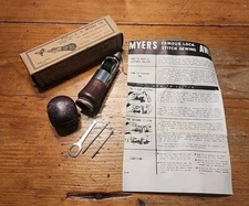 C. A. Myers Vintage Combination Sewing Awl w/ Original Box & Instructions - MM