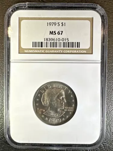 1979-S Susan B. Anthony SBA Dollar * NGC MS67 * RARE HIGH-GRADE COIN!
