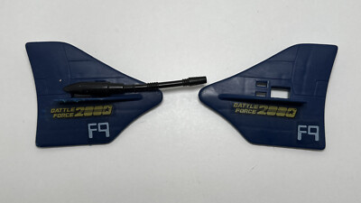 1987 Vtg Gi Joe Battle Force 2000 Vector Left and Right Wings Vehicle Part Piece