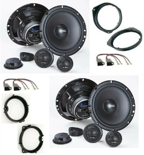 Steg LEO650C Set 8 Arcas Para Opel Astra H Corsa D Brkt / Conn Altavoces 165mm - Imagen 1 de 9