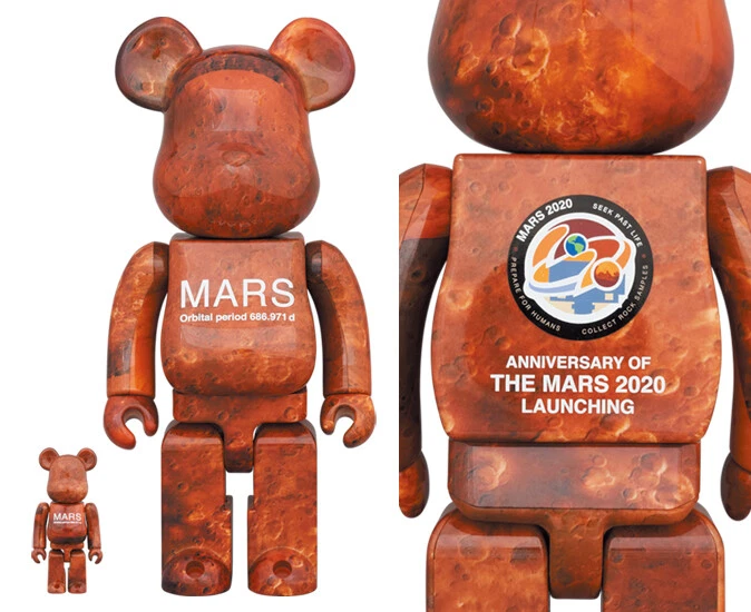 BE@RBRICK Medicom toy Bearbrick MARS 100% & 400% authentic