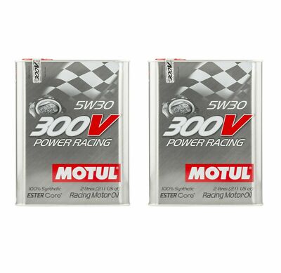 Motul 300V COMPETITION 5W30 2L Full Synthetic ESTER Racing Engine Motor Oil x2