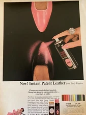 Lady Esquire, Shoe Coloring, Full Page Vintage Print Ad