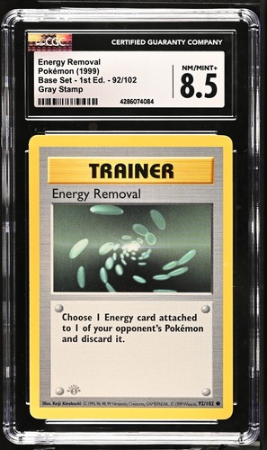 Energy Removal (1st Edition) graded CGC 8.5 for sale on eBay