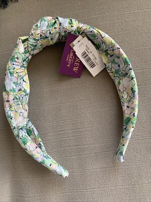NWT JCrew Printed knot headband J.Crew Factory Printed Knot Headband Golden Marigold White  main image 3