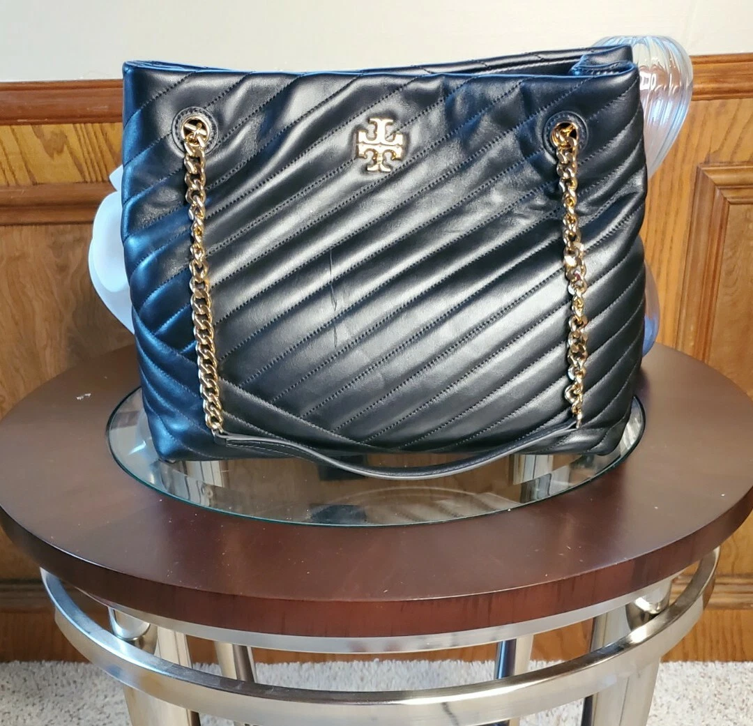 Tory Burch Kira Chevron Tote - Black