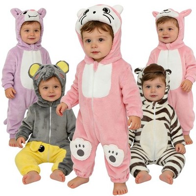 Unisex Toddler Jumpsuit Parties Bodysuit One-Piece Rompers Cute Animal Baby