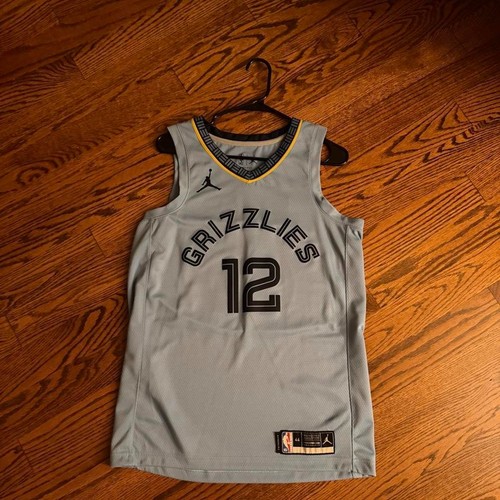 Memphis Grizzlies Ja Morant #12 NBA Jersey Gray Men's Size L