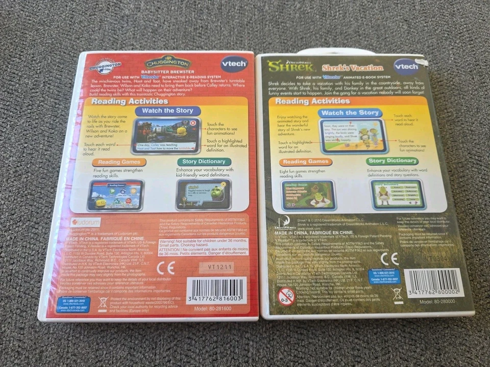 Vtech Chugginton BabySitter Brewster & Shrek's Vacation Games - Image 2 of 4