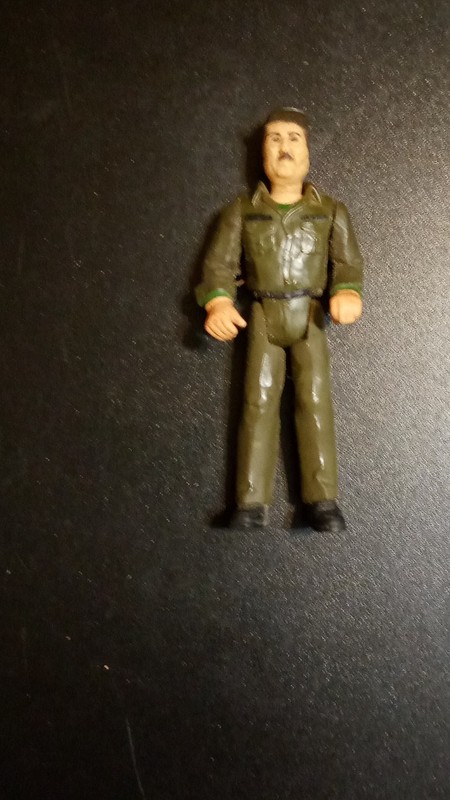 Hong Kong 1985 Vintage Plastic Infantry Toy Soldier Figure Green Uniform