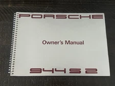 1991 Porsche 944 S2 Owners Drivers Manual Original Factory OEM 91