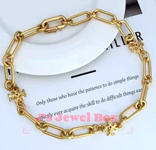 Tory, Gold Tone Roxanne Chain Necklace Choker -  Classic